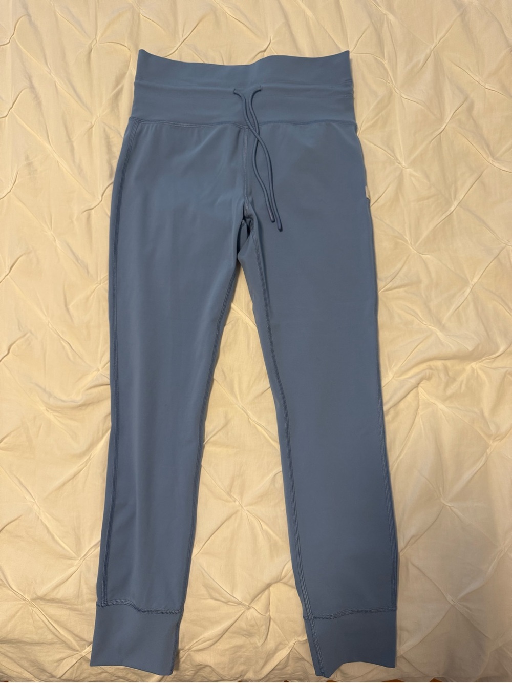 Vuori Slate Blue High-Waist Drawstring Leggings